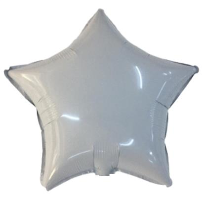 18 İNC YILDIZ BEYAZ RENK FOLYO BALON