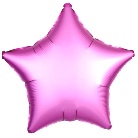 18 İNC YILDIZ PEMBE RENK FOLYO BALON