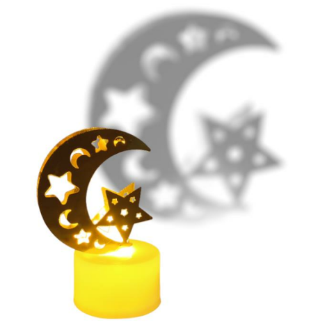 AYYILDIZ FİGÜRLÜ GÜN IŞIĞI PİLLİ TEALİGHT LED