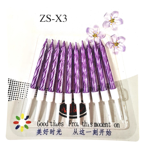 10 LU BURGULU MOR MUM 7.5CM PK:14 KL:420