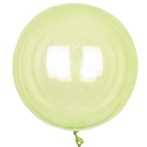 21 İNÇ ŞEFFAF SARI BOBO BALON
