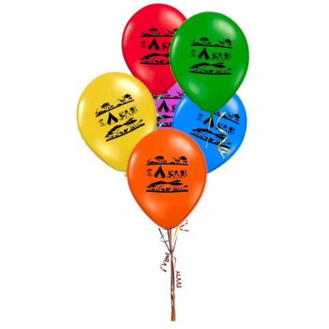12 BANİ PASTEL BALON BASKILI SAFARİ 100 LÜ