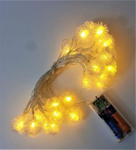 2 PİLLİ DİKENLİ KARTANESİ FİGÜRLÜ FONKSİYONLU GÜN IŞIĞI 28 AMPUL LED