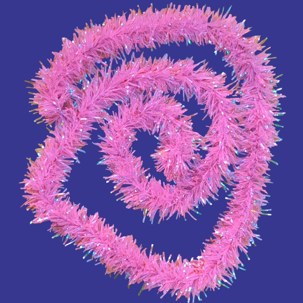 2 MT TEKLİ METALİZE HOLOGRAM PEMBE SİM BAĞ