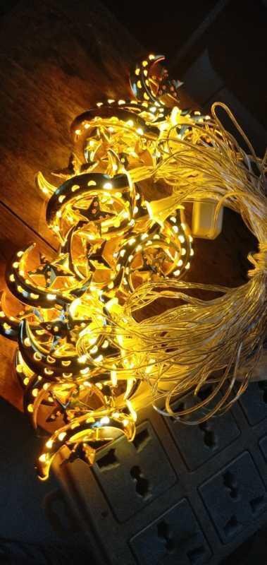 2 PİLLİ AYYILDIZ FİGÜRLÜ FONKSİYONLU GÜN IŞIĞI 10 AMPUL LED