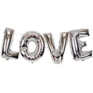 34 İNC LOVE GÜMÜŞ SET BALON