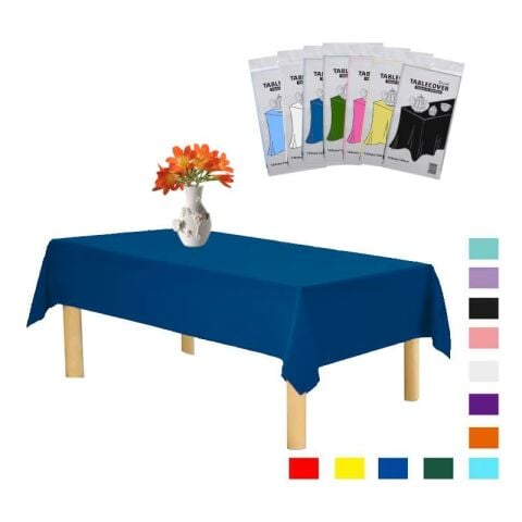 PLASTİK LACİVERT MASA ÖRTÜSÜ 120*180cm