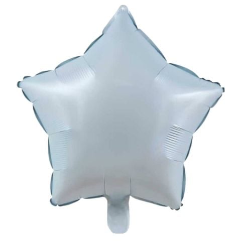 18 İNC YILDIZ RETRO MAVİ RENK FOLYO BALON