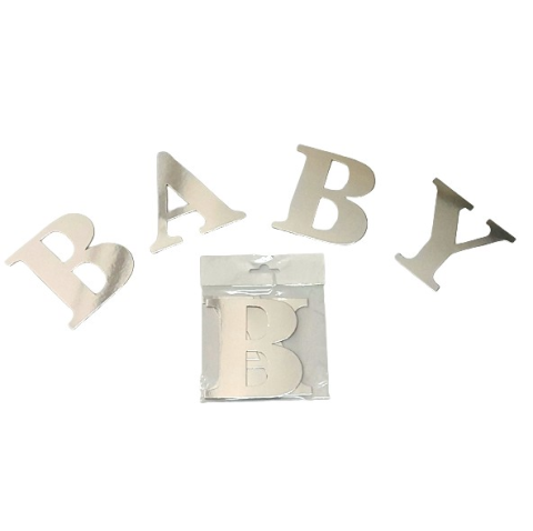 BABY GÜMÜŞ BALON KUTUSU HARFİ