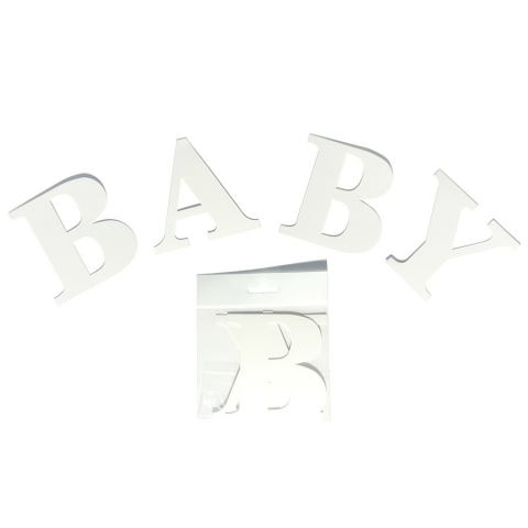 BABY BEYAZ BALON KUTUSU HARFİ