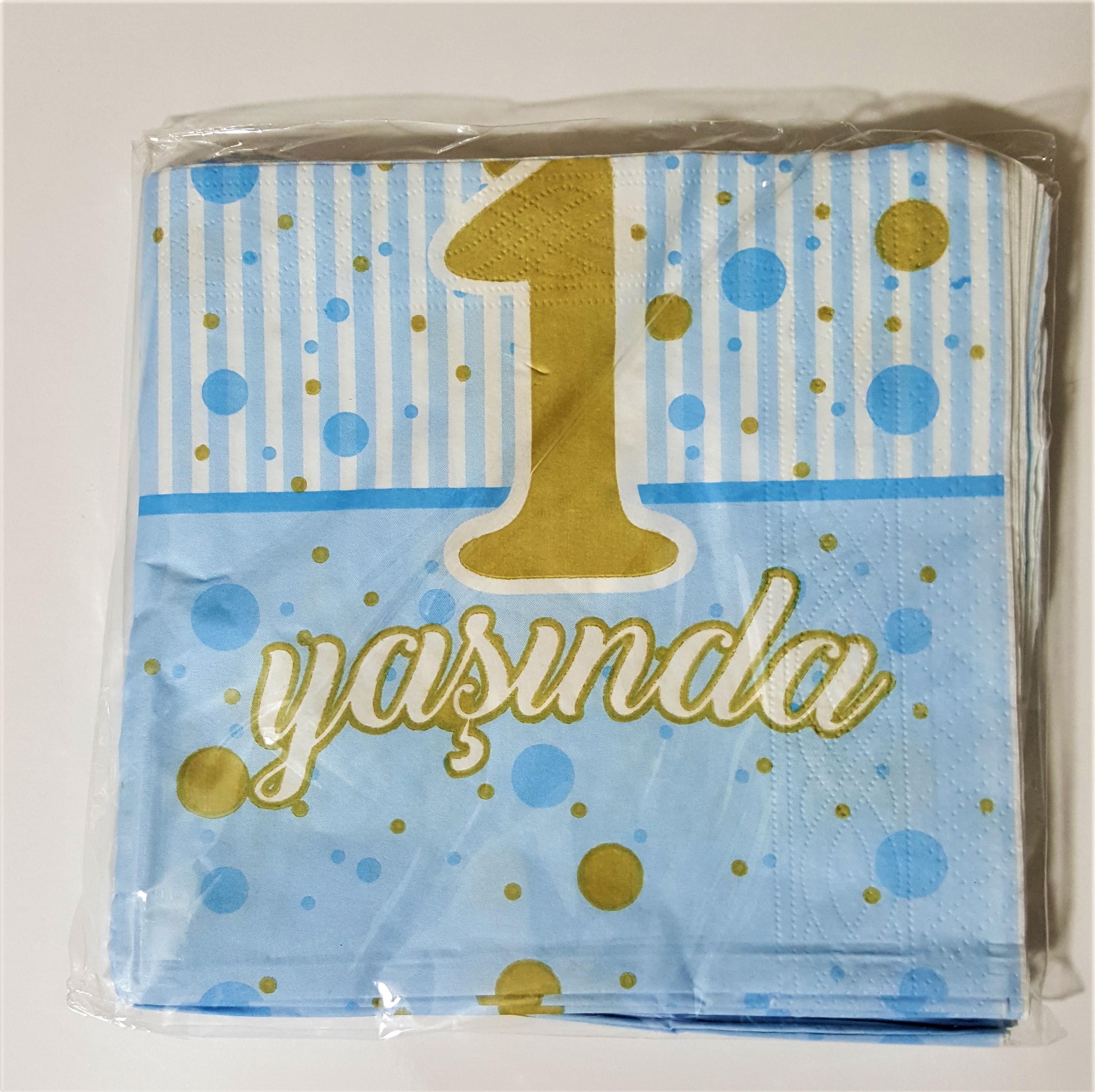 20 Lİ 1 YAŞINDA MAVİ PEÇETE