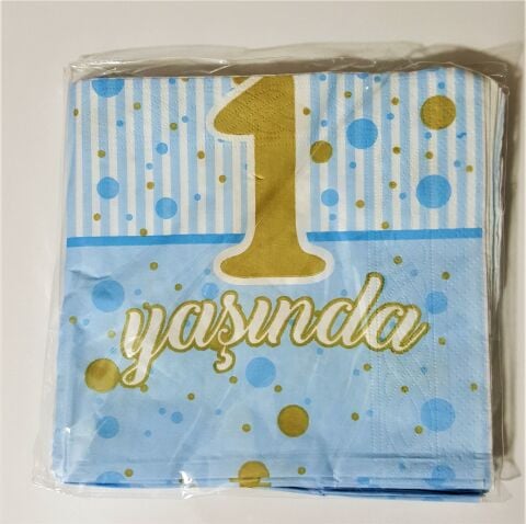 20 Lİ 1 YAŞINDA MAVİ PEÇETE