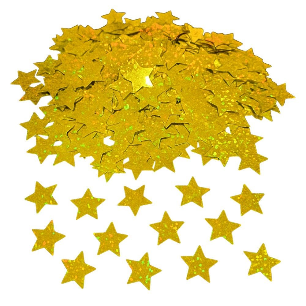 METALİZE BALON İÇİ YILDIZ HOLOGRAM GOLD PUL