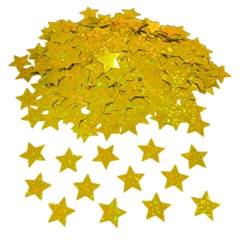METALİZE BALON İÇİ YILDIZ HOLOGRAM GOLD PUL