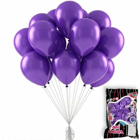 12 BANİ PASTEL BALONU VİOLET 100 LÜ