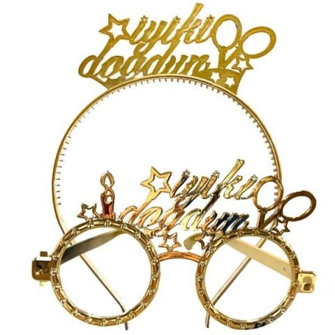 MİKA TAÇ GÖZLÜK İYİKİ DOĞDUN GOLD