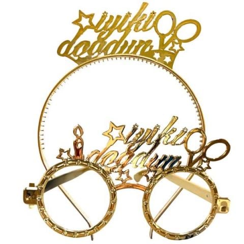 MİKA TAÇ GÖZLÜK İYİKİ DOĞDUN GOLD