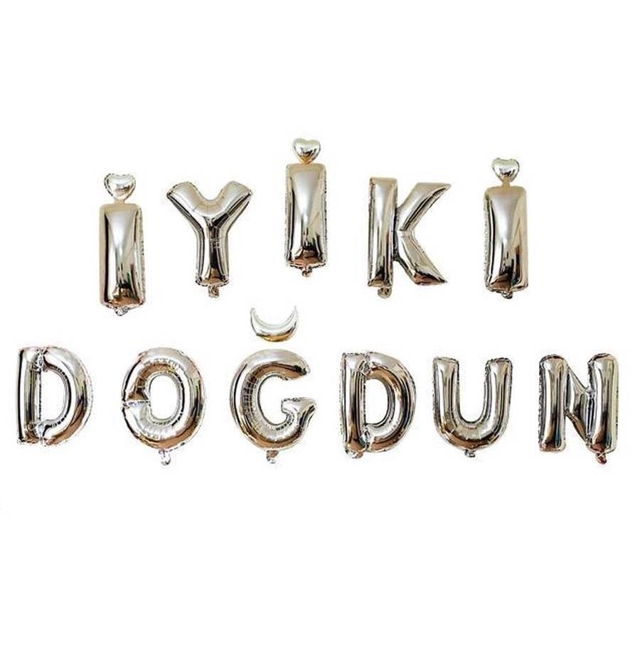 İYİKİ DOĞDUN GÜMÜŞ SET BALON