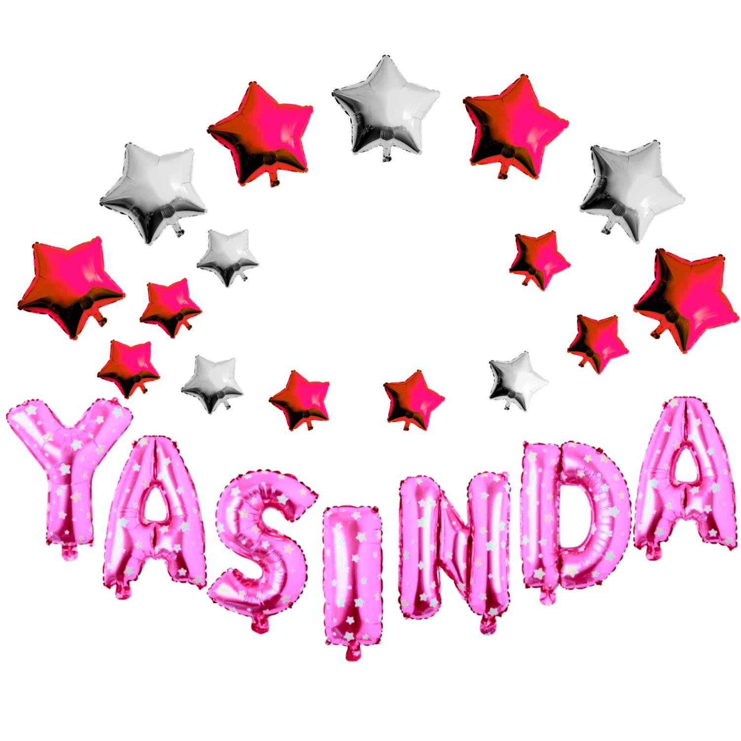 YILDIZLI YAŞINDA PEMBE SET BALON