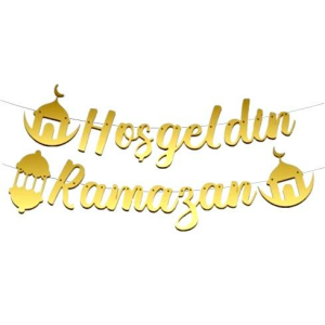 İKM BANNER KALOGRAFİ HOŞGELDİN RAMAZAN UZAR YAZI