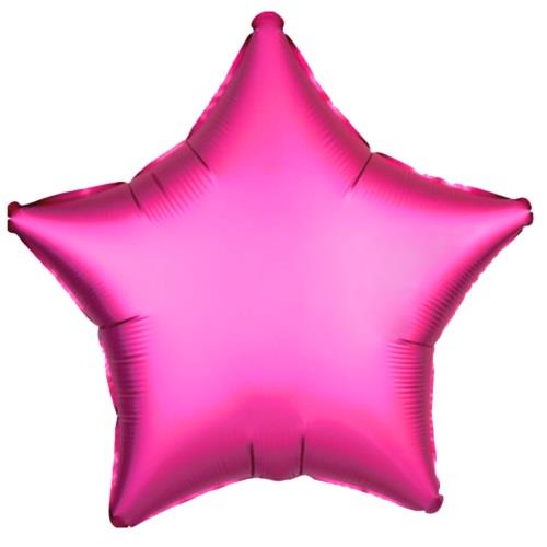 18 İNC YILDIZ FUŞYA FOLYO BALON