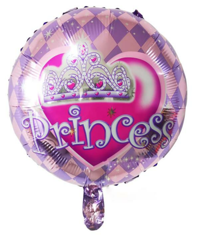 18 İNC YUVARLAK PRİNCESS FOLYO BALON 43*43