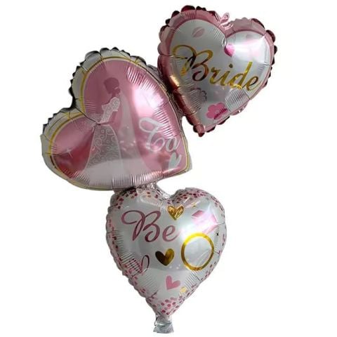 3 LÜ KALP BRİDE TO BE FOLYO BALON