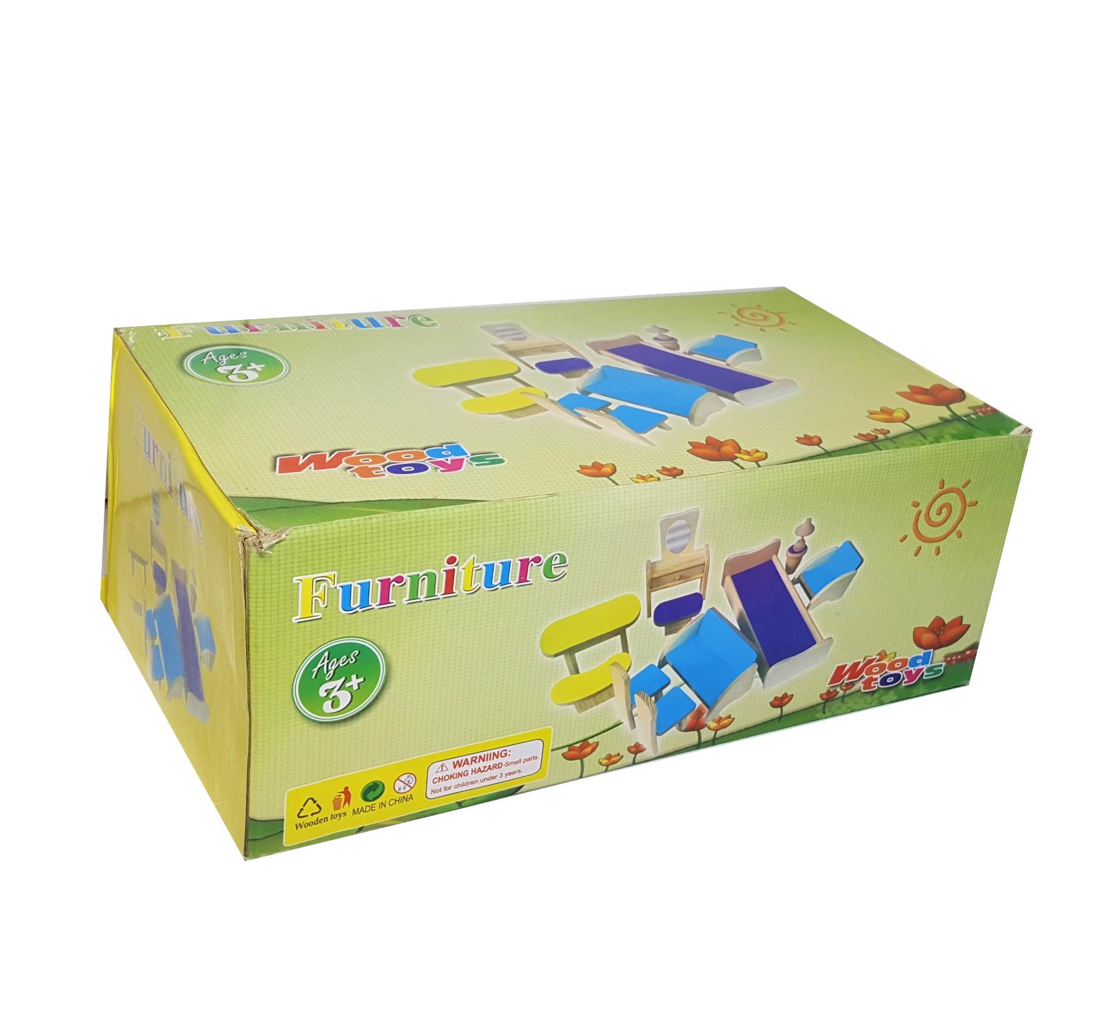 AHŞAP EV EŞYASI OYUNCAK