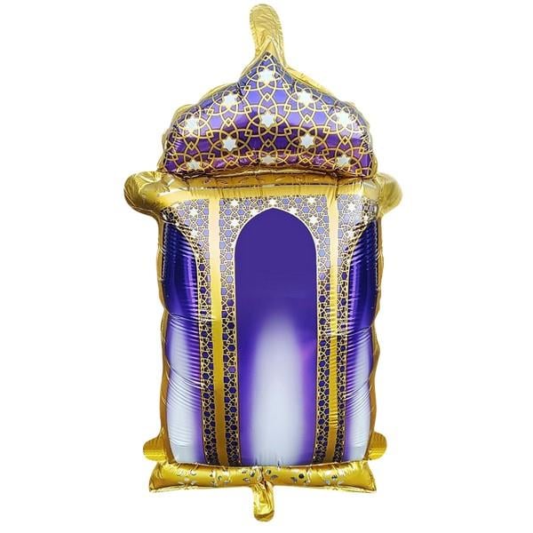 18 İNC RAMAZAN KANDİL FİGÜRLÜ MOR FOLYO BALON 59.5*58