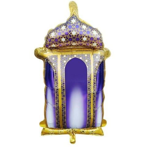 18 İNC RAMAZAN KANDİL FİGÜRLÜ MOR FOLYO BALON 59.5*58