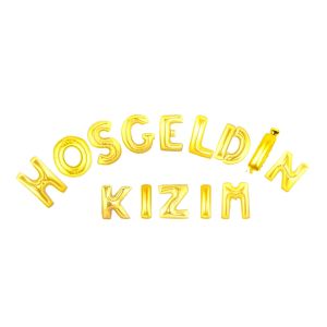 HOŞGELDİN KIZIM GOLD SET BALON