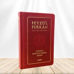 Feyzü'l Furkan Tefsirli Kur'an-ı Kerim Meali (Orta Boy - Tefsirli Meal - Ciltli) - BORDO