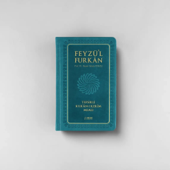 Feyzü'l Furkan Tefsirli Kur'an-ı Kerim Meali (Sempatik Cep Boy - Tefsirli Meal - Ciltli) - Turkuaz