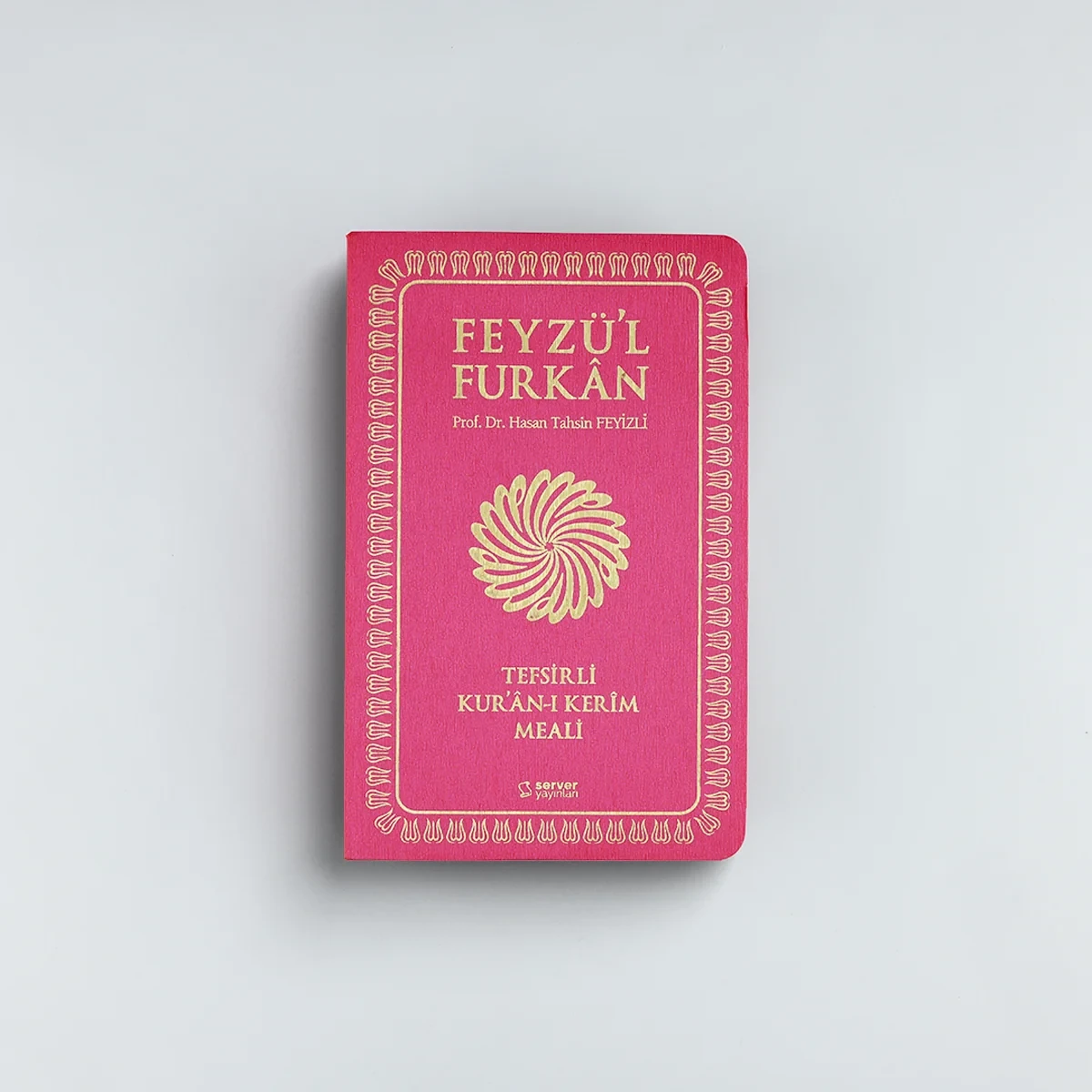Feyzü'l Furkan Tefsirli Kur'an-ı Kerim Meali (Sempatik Cep Boy - İnce Cilt) Fuşya
