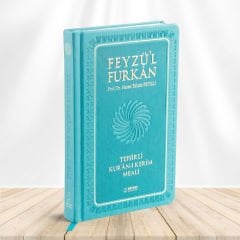 Feyzü'l Furkan Tefsirli Kur'an-ı Kerim Meali (Büyük Boy - Tefsirli Meal - Ciltli) TURKUAZ