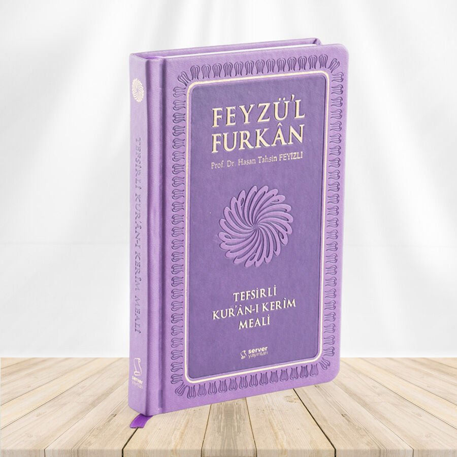 Feyzü'l Furkan Tefsirli Kur'an-ı Kerim Meali (Büyük Boy - Tefsirli Meal - Ciltli) LİLA