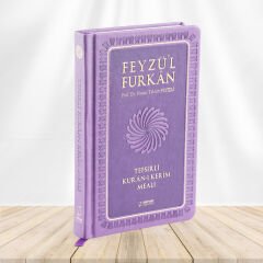 Feyzü'l Furkan Tefsirli Kur'an-ı Kerim Meali (Büyük Boy - Tefsirli Meal - Ciltli) LİLA