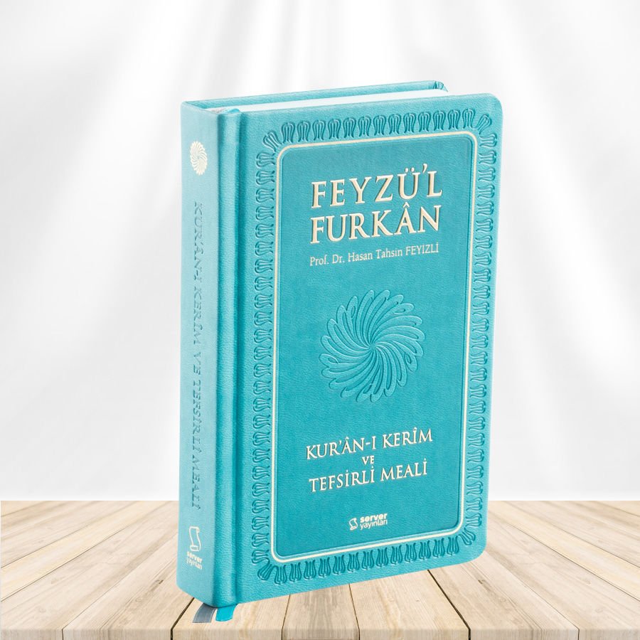 Feyzü'l Furkan Kur'ân-ı Kerîm ve Tefsirli Meali (Büyük Boy - Mushaf ve Meal - Ciltli) TURKUAZ