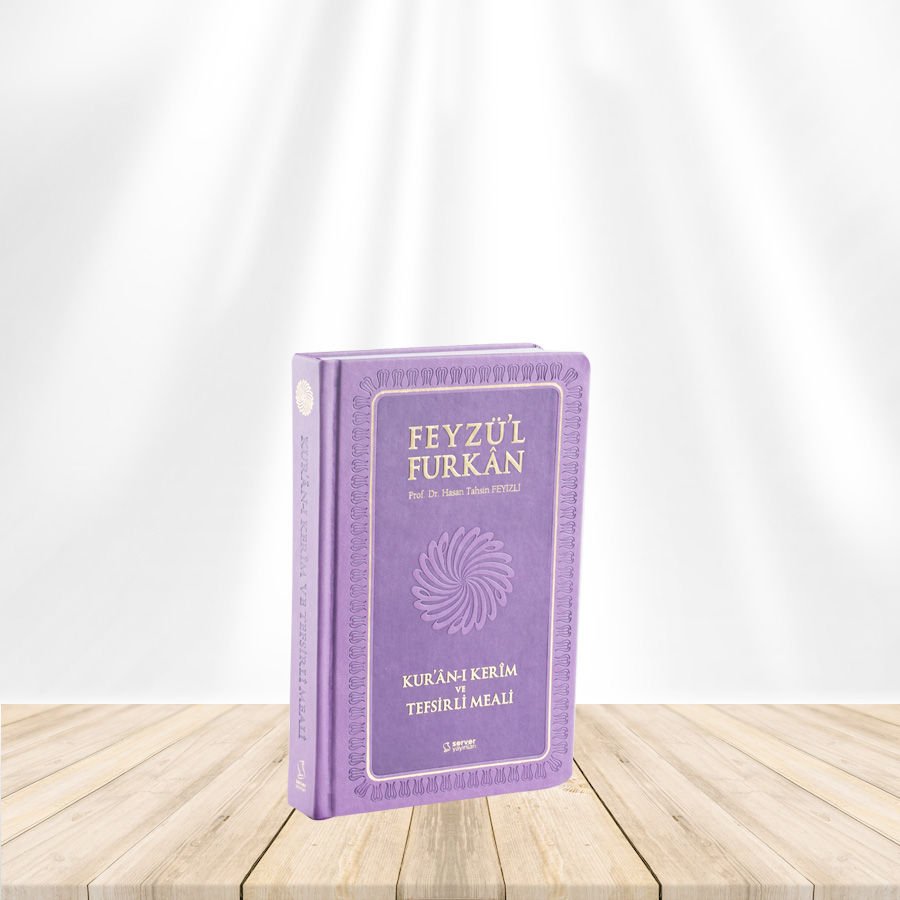 Feyzü'l Furkan Kur'an-ı Kerim ve Tefsirli Meali (Sempatik Cep Boy - Ciltli) Lila