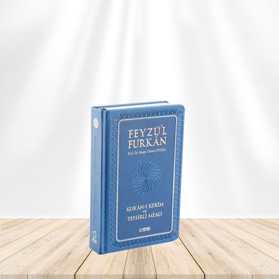 Feyzü'l Furkan Kur'an-ı Kerim ve Tefsirli Meali (Sempatik Cep Boy - Ciltli) Lacivert