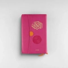 Feyzü'l Furkan Kur'an-ı Kerim Ve Tefsirli Meali (CEP BOY - FERMUARLI) Pembe