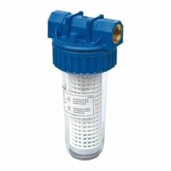 10'' FİLTRE KABI (322)  1'' GİRİŞ-ÇIKIŞ+ 254Y YIKANABİLİR KARTUŞ 50 MICRON