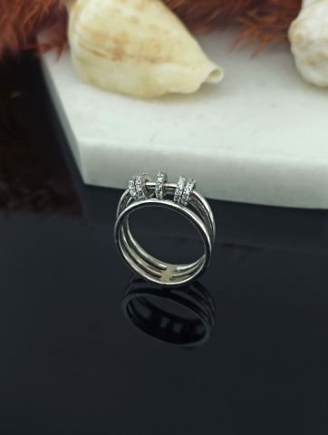 925 Ayar Zirkon Taşlı Gümüş Yüzük