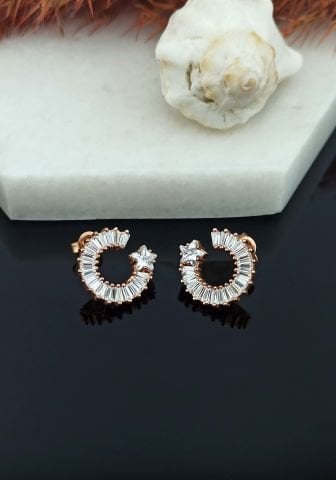 925 Ayar Zirkon Taşlı Gümüş Küpe