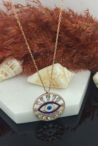 925 Ayar Zirkon Taşlı Gümüş Kolye