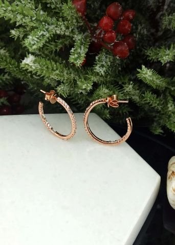 925 Ayar Zirkon Taşlı Gümüş Küpe