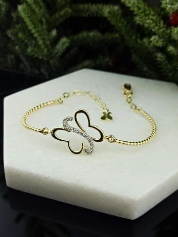 925 Ayar Zirkon Taşlı Gümüş Bileklik