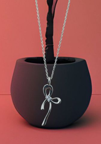 925 Ayar Zirkon Taşlı Gümüş Kolye