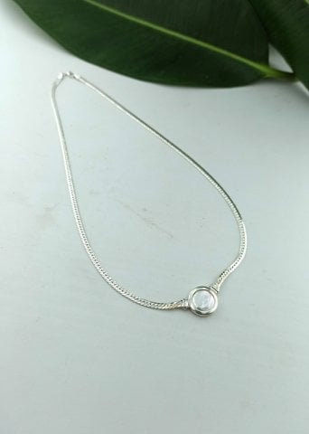 925 Ayar Sedefli Gümüş Kolye