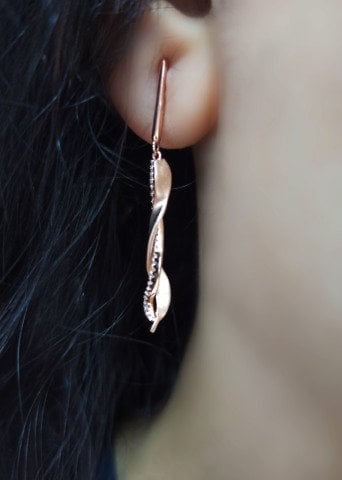 925 Ayar Zirkon Taşlı Gümüş Küpe